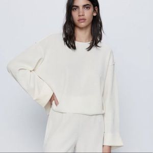 Zara oversized ribbed shirt